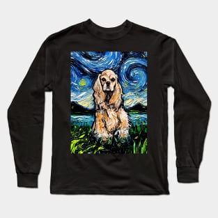 American Cocker Spaniel Night Long Sleeve T-Shirt